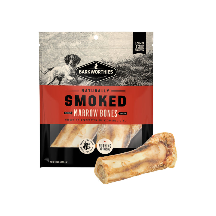 Barkworthies Naturally Smoked Marrow Bones Dog Chews