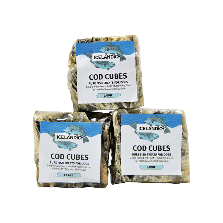 Icelandic+ Large Cod Skin Cube Dog Treats